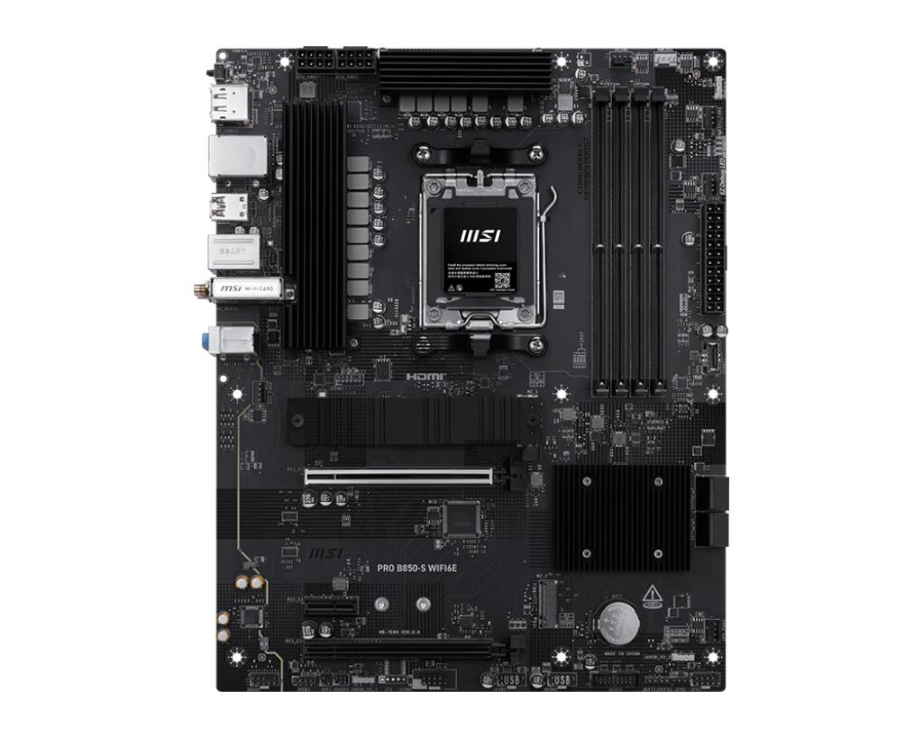 Mainboard MSI AMD B850 SAM5 ATX Memory DDR5 Memory slots 4 PROB850-SWIFI6E