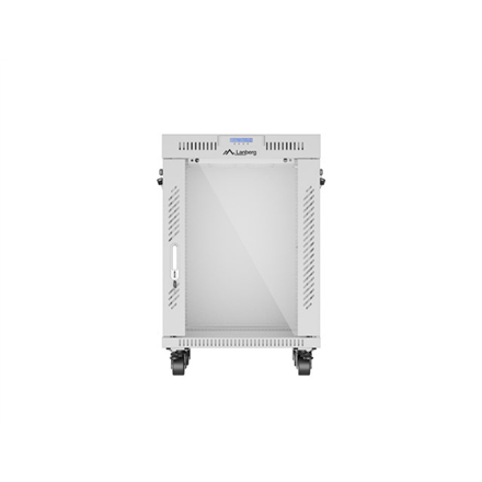 Lanberg | Rack cabinet 19" free-standing 15U/600x600 (flat pack) with glass door, LCD | FF01-6615-12SL | Grey
