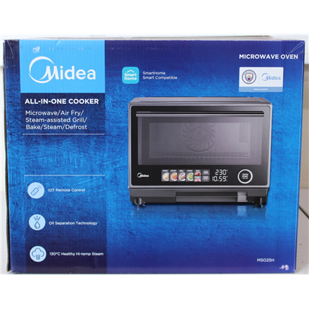 SALE OUT. Midea MSO25H Microwave oven with Grill, Airfry and Steam function, 25 L, Black | Midea Microwave oven | MSO25H