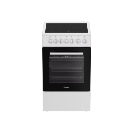 INDESIT Cooker | IS5V5GSW/P | Hob type Ceramic | Oven type Electric | White | Width 50 cm | Depth 60 cm | Energy effici
