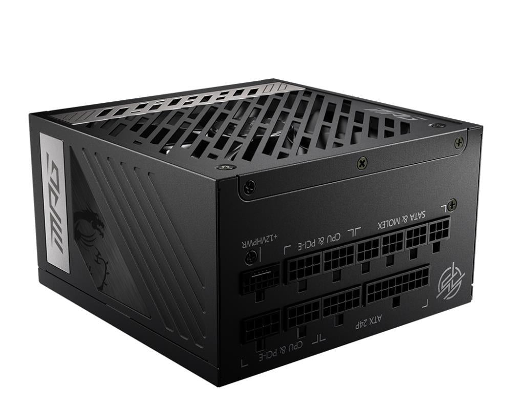 Power Supply MSI 850 Watts Efficiency 80 PLUS GOLD PFC Active MPGA850GPCIE5