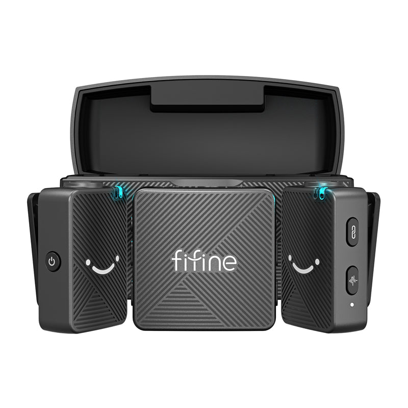 Fifine M9 tie microphone set (black) - Image 2