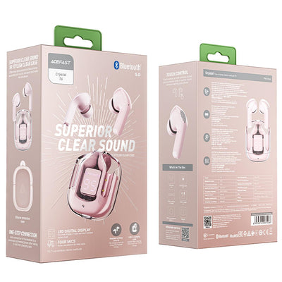 Acefast T6 TWS Bluetooth In-Ear Wireless Headphones - Pink