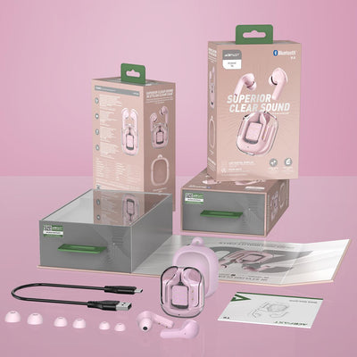 Acefast T6 TWS Bluetooth In-Ear Wireless Headphones - Pink