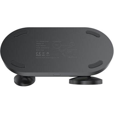 Acefast 15W Qi Wireless Charger for iPhone (with MagSafe), Apple Watch and Apple AirPods Stand Holder Magnetic Holder Black (