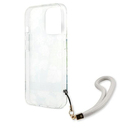 Guess GUHCP13XHFLSN iPhone 13 Pro Max 6.7" green/green hardcase Flower Strap