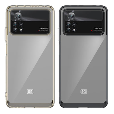 Outer Space Case for Xiaomi Poco X4 Pro 5G cover with a flexible frame black — Hurtel