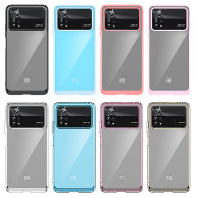 Outer Space Case for Xiaomi Poco X4 Pro 5G cover with a flexible frame blue — Hurtel