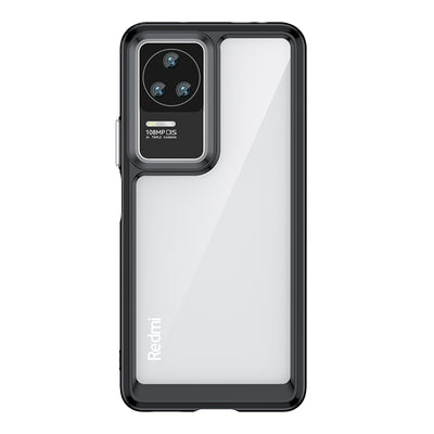 Outer Space Case for Xiaomi Poco F4 5G cover with a flexible frame black — Hurtel