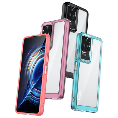 Outer Space Case for Xiaomi Poco F4 5G cover with a flexible frame black — Hurtel