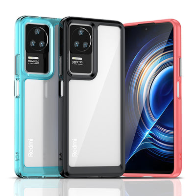Outer Space Case for Xiaomi Poco F4 5G cover with a flexible frame blue — Hurtel