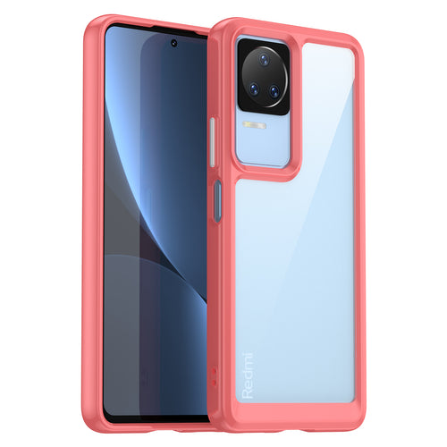 Outer Space Case Xiaomi Poco F4 5G cover with a flexible frame red — Hurtel