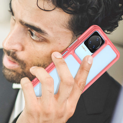 Outer Space Case Xiaomi Poco F4 5G cover with a flexible frame red — Hurtel