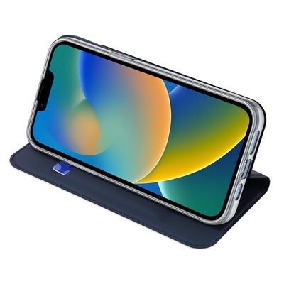 Dux Ducis Skin Pro Holster Flip Cover for iPhone 14 Plus blue