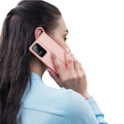 Dux Ducis Skin Pro Holster Cover Flip Cover for Xiaomi Poco F4 5G pink