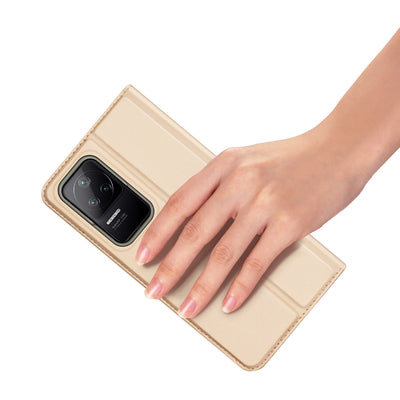 Dux Ducis Skin Pro Holster Cover Flip Cover for Xiaomi Poco F4 5G gold