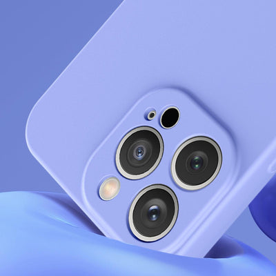 Silicone case iPhone 14 Plus silicone cover light blue — Hurtel