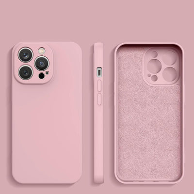 Silicone case iPhone 14 Plus silicone case pink — Hurtel