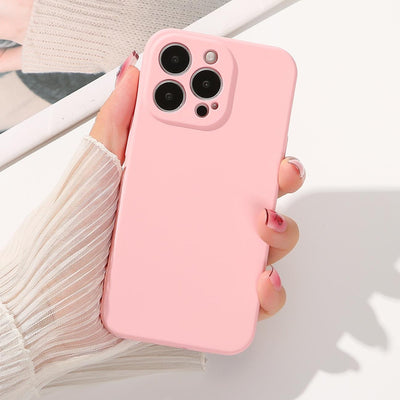 Silicone case iPhone 14 Plus silicone cover beige — Hurtel