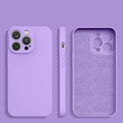 Silicone case iPhone 14 Plus silicone case purple — Hurtel