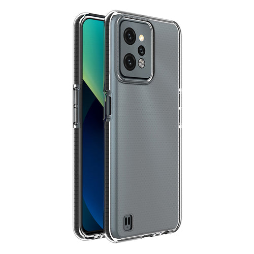 Spring Case case for Realme C31 silicone cover with frame black — Hurtel