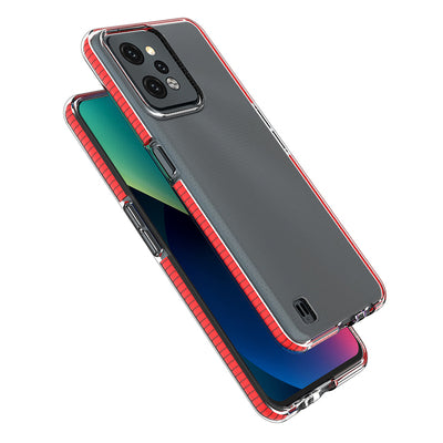 Spring Case for Realme C31 silicone cover with frame light blue — Hurtel
