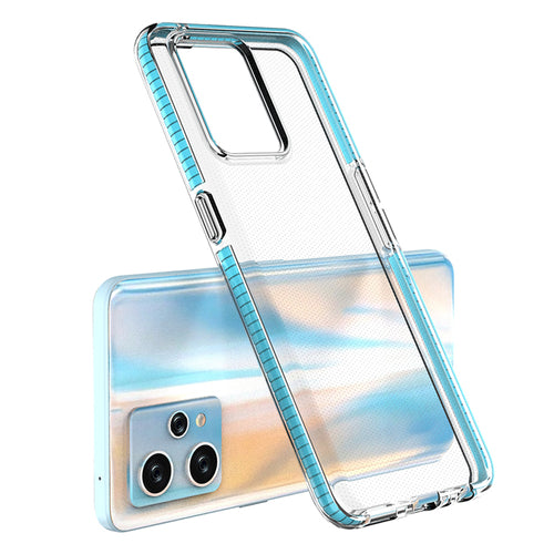 Spring Case for Realme 9 Pro+ / Realme 9 silicone cover with frame black — Hurtel