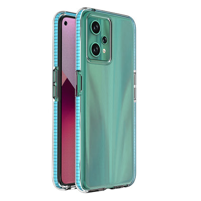 Spring Case for Realme 9 Pro silicone cover with frame light blue — Hurtel