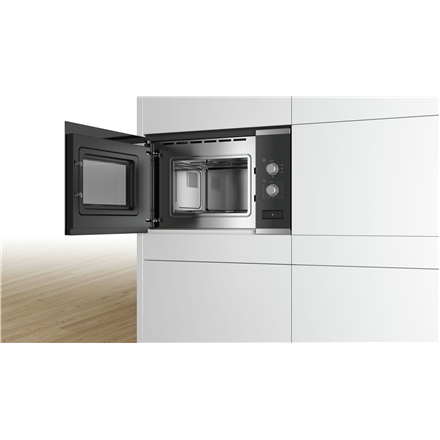 Bosch | Microwave Oven | BFL520MS0 | Built-in | 20 L | 800 W | Stainless steel/Black