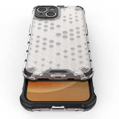 Honeycomb case for iPhone 14 armored hybrid cover blue — Hurtel