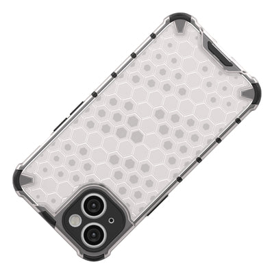 Honeycomb case for iPhone 14 armored hybrid cover transparent — Hurtel