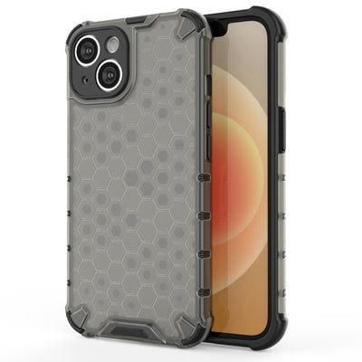 Honeycomb case for iPhone 14 Plus armored hybrid cover black — Hurtel