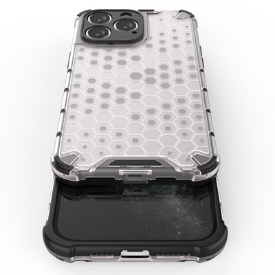 Honeycomb case for iPhone 14 Pro Max armored hybrid cover blue — Hurtel