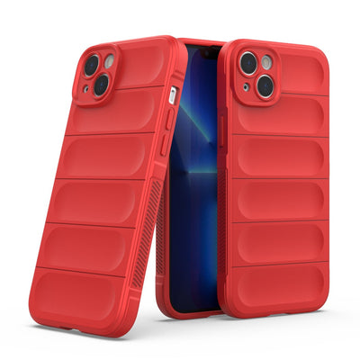 Magic Shield Case case for iPhone 14 Plus flexible armored cover red — Hurtel