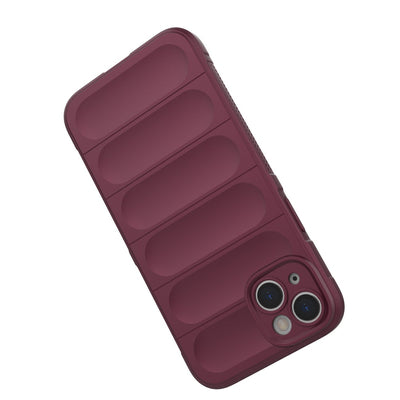 Magic Shield Case case for iPhone 14 Plus elastic armored case in burgundy — Hurtel