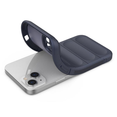 Magic Shield Case case for iPhone 14 Plus flexible armored dark blue cover — Hurtel