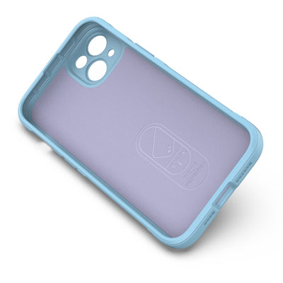 Magic Shield Case case for iPhone 14 Plus flexible armored case light blue — Hurtel