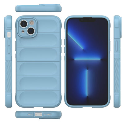 Magic Shield Case case for iPhone 14 Plus flexible armored case light blue — Hurtel