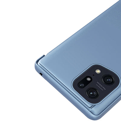 Clear View Case cover for Oppo Find X5 Pro cover with a flap black — Hurtel