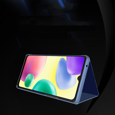 Clear View Case cover for Xiaomi Redmi 10C cover with a flap black — Hurtel