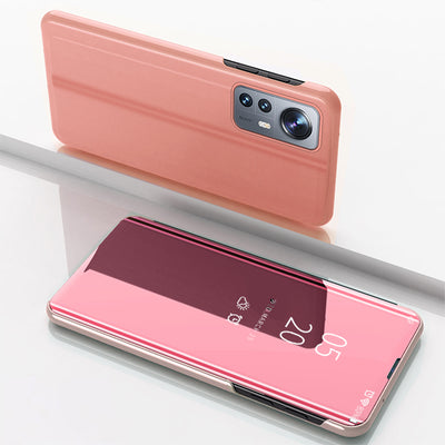Clear View Case cover for Xiaomi 12 Lite cover with a flap pink — Hurtel