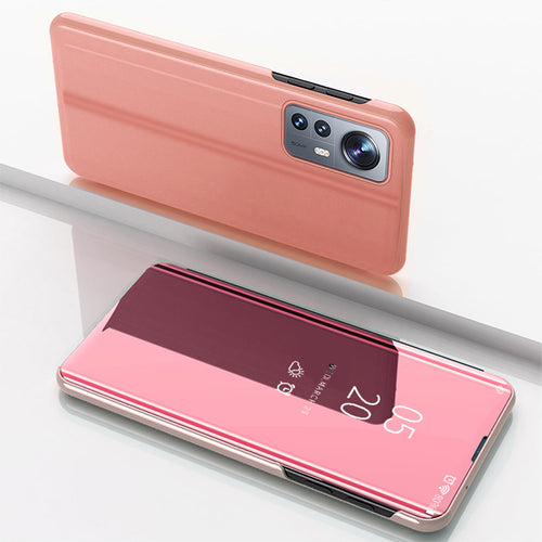 Clear View Case cover for Xiaomi 12 Lite cover with a flap pink — Hurtel