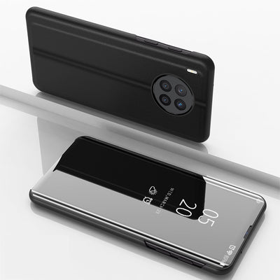 Clear View Case cover for Huawei nova 8i cover with a flap black — Hurtel