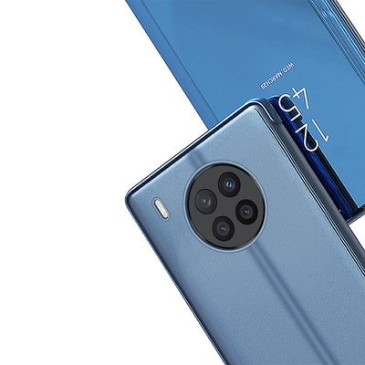 Clear View Case cover for Huawei nova 8i cover with a flap black — Hurtel