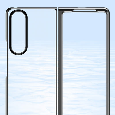 Plating Case case for Samsung Galaxy Z Fold 4 cover with a metallic frame blue — Hurtel