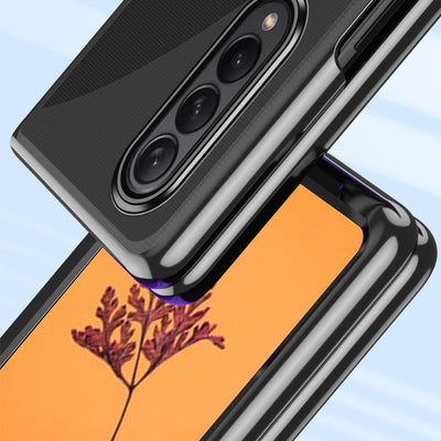 Plating Case case for Samsung Galaxy Z Fold 4 cover with a metallic frame blue — Hurtel