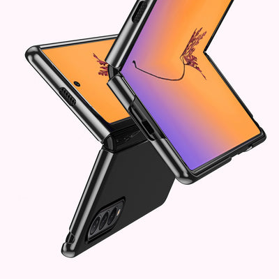 Plating Case case for Samsung Galaxy Z Fold 4 cover with a metallic frame blue — Hurtel