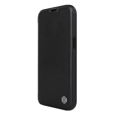 Nillkin Qin Leather Pro Case iPhone 14 Plus Camera Cover Holster Cover Flip Case Black