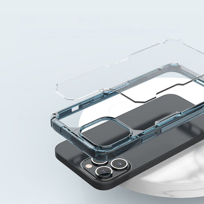Nillkin Nature Pro case iPhone 14 Pro armored cover blue cover