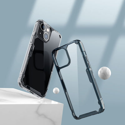 Nillkin Nature Pro iPhone 14 Plus case, armored cover, blue cover